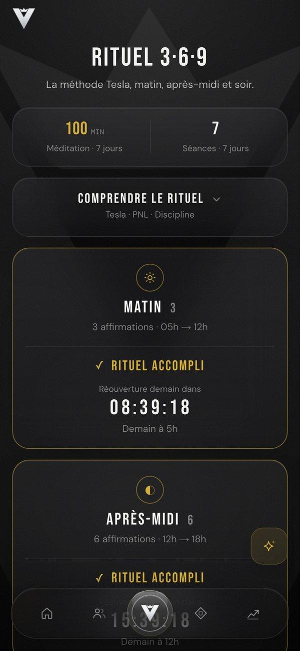 Application VPE : Rituel 3-6-9